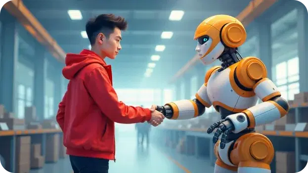 Future workplace with AI technology